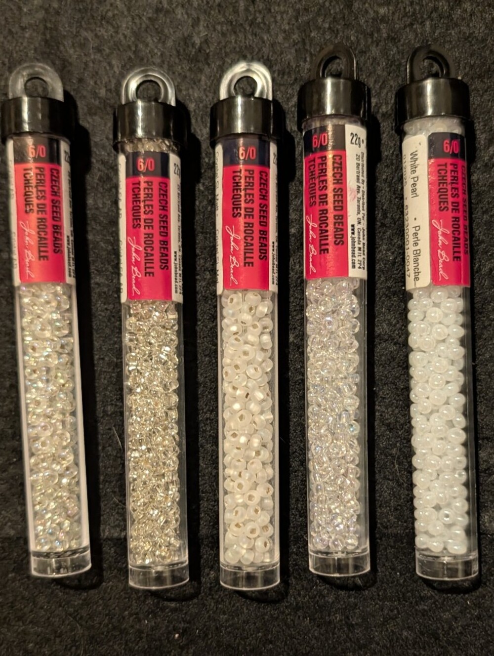 John Bead sz 6/0 Czech Glass Seed Beads 57 Tubes of Matte, Luster, Mix, SL, AB - Picture 6 of 13